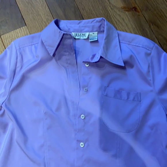 Lot-Women’s Ann Taylor silk blouse, lavender, fuchsia, white.30% off all bundles - Picture 8 of 15